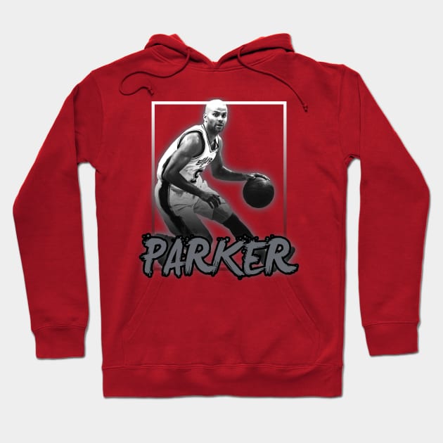 Tony Parker\\Basketball Legend Vintage Style Hoodie by Mysimplicity.art